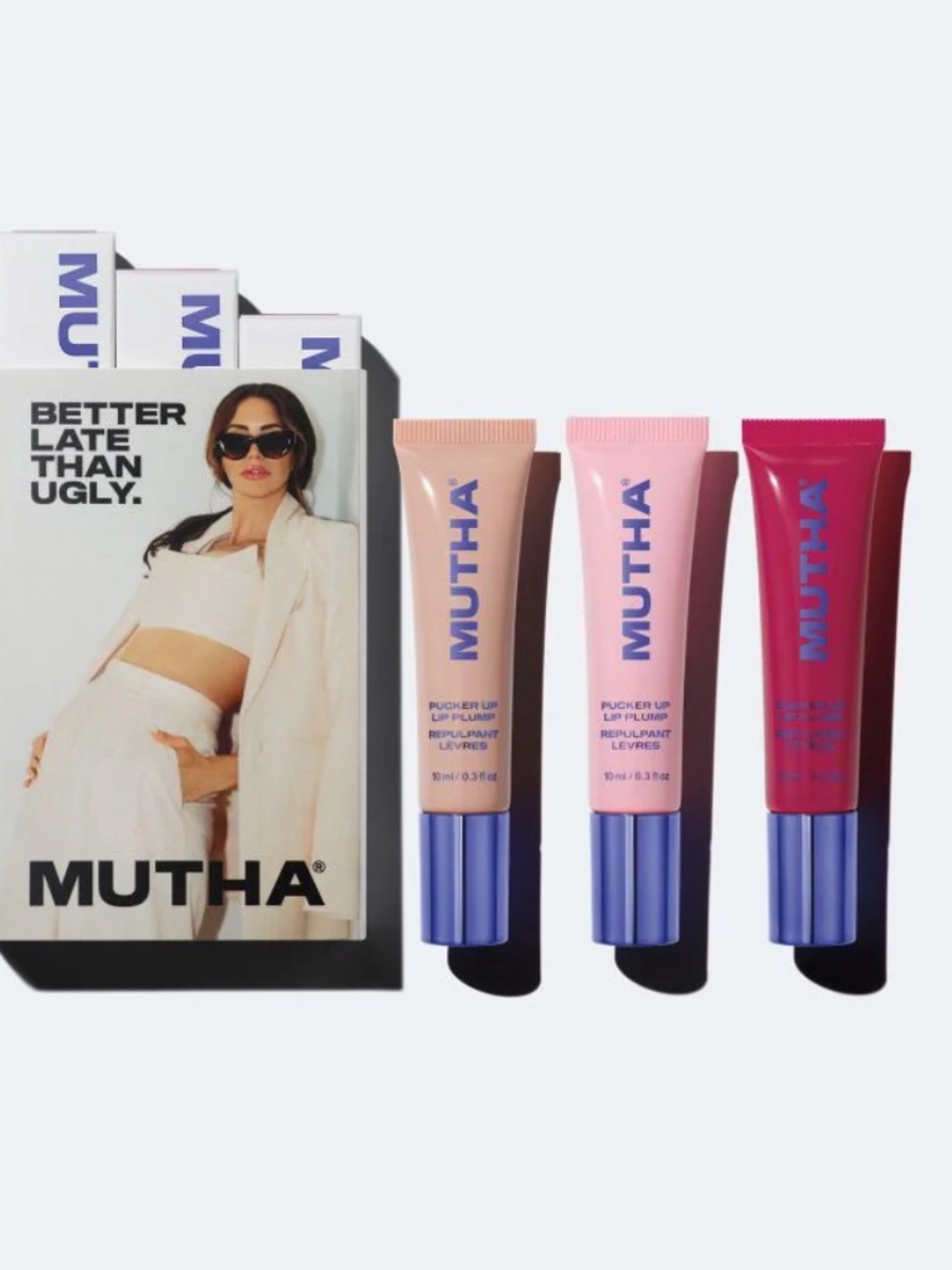 MUTHA Pucker Up Lip Plump Trio new in box
